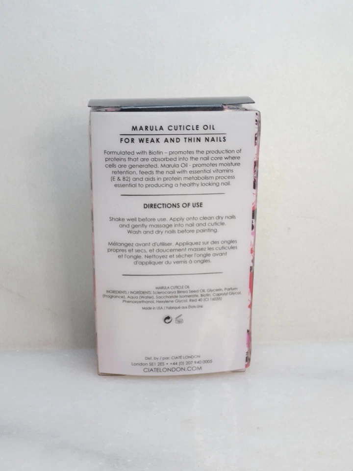 CIATE LONDON MARULA CUTICLE OIL WITH BIOTIN 0.46 OZ BOXED LOT OF 2 - Image 3 of 3