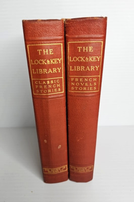 1909 The Lock & Key Library Classic French Novels Stories Volumes 1 & 2 READ!