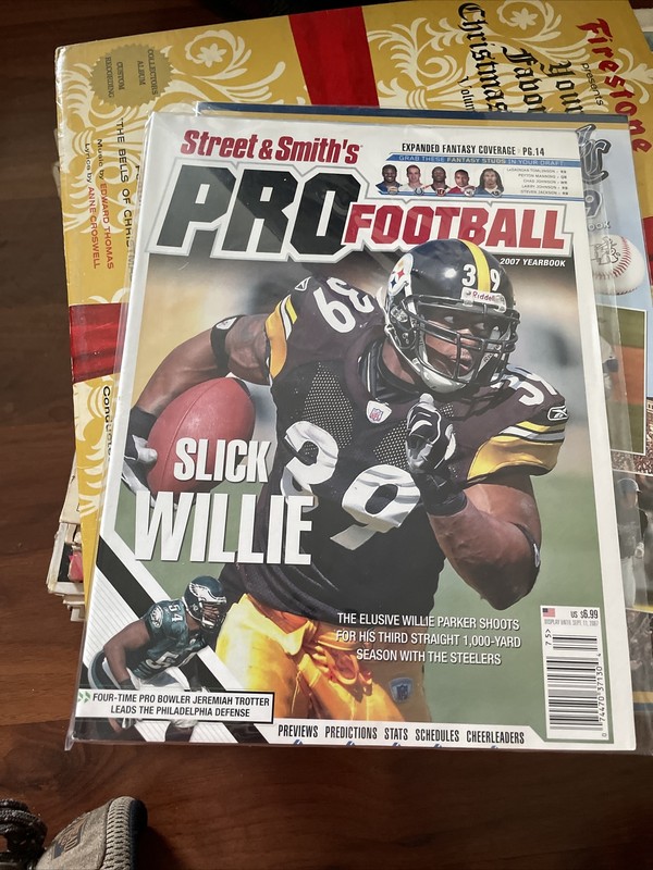 Street & Smiths NFL Yearbook 2007 Willie Parker Pittsburgh Steelers Magazine