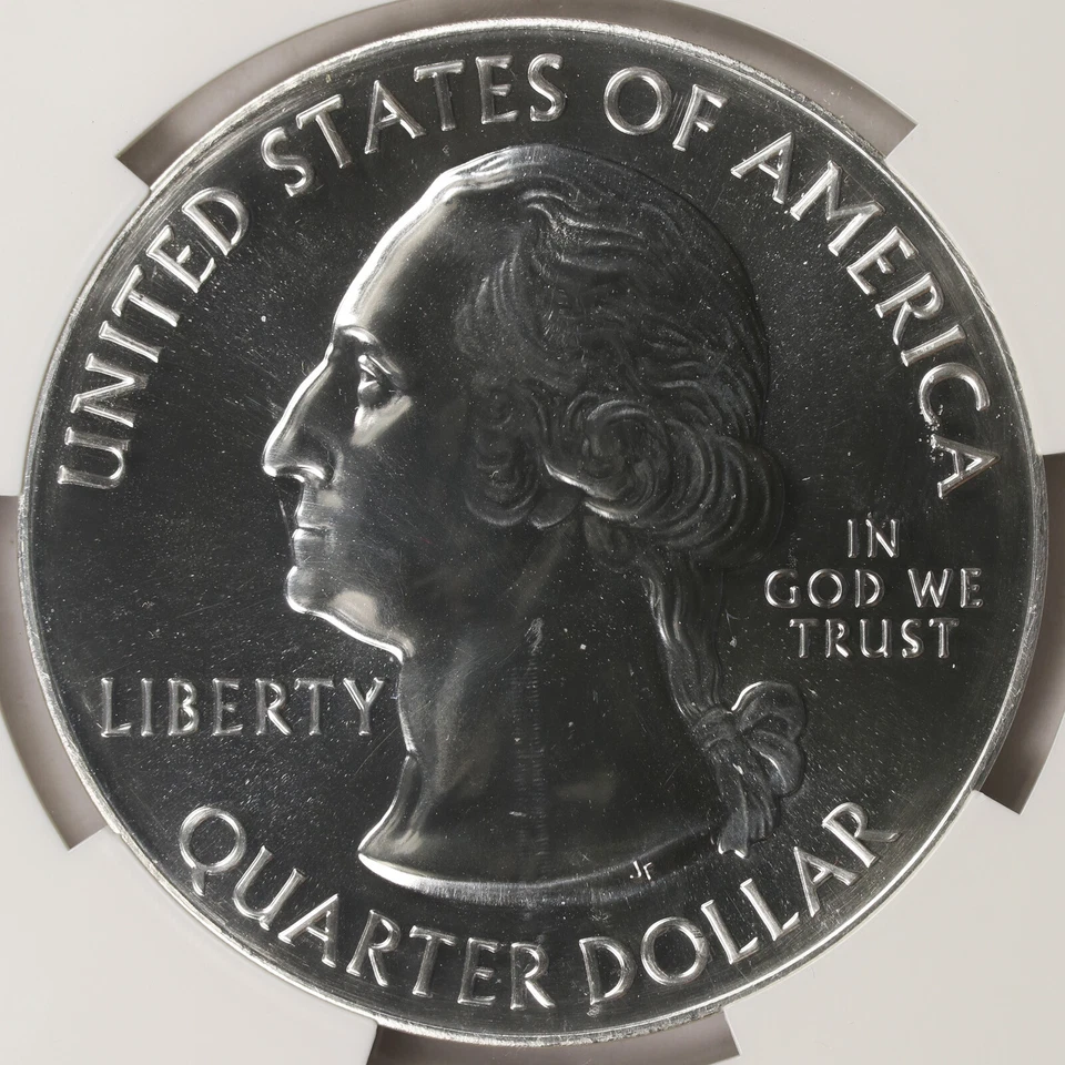 2015 Blue Ridge Parkway ATB 5 oz Silver Quarter 25c NGC MS69PL - Image 4 of 4