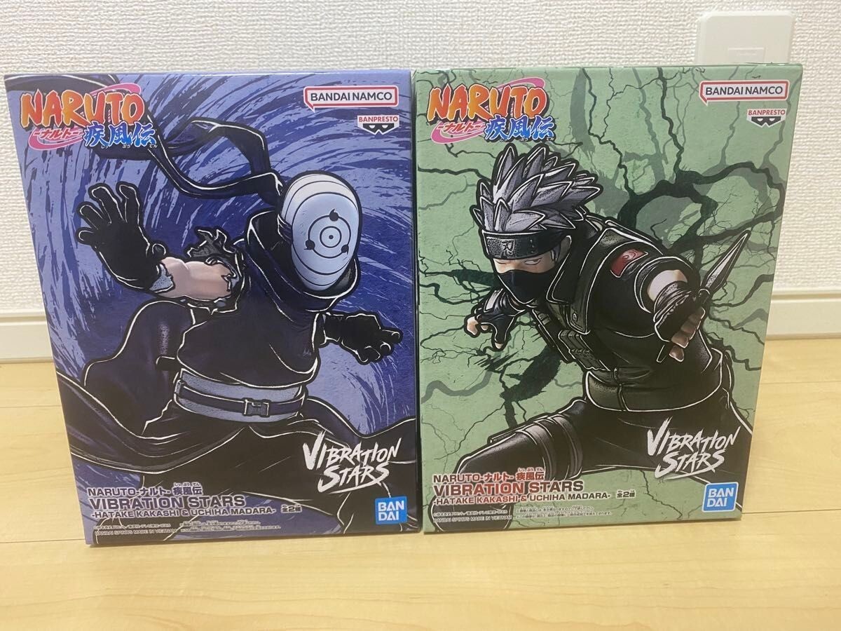 Naruto Shippuden VIBRATION STARS Kakashi Hatake & Madara Uchiha Obito Set Figure