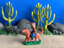 Vintage MERTEN Germany Wild West Mounted Native Indian - 1/24 Scale 2.5"