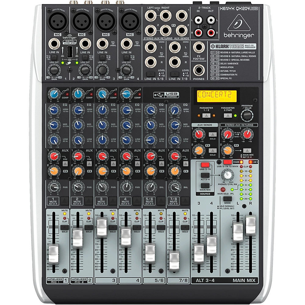 Behringer XENYX QX1204USB USB Mixer With Effects 36790₽