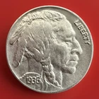 1936-P Buffalo Nickel Choice BU Uncirculated Full Horn 918