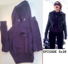 THE FLASH Nora West Allen purple hoodie - work by Jessica Parker Kennedy ep 5x20
