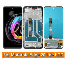 For Motorola Edge 20 Lite LCD Display Touch Screen Digitizer Replacement Frame
