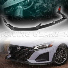 CARBON PAINTED FRONT BUMPER LIP SPOILER FOR 23-25 NISSAN ALTIMA SL SR SV SEDAN
