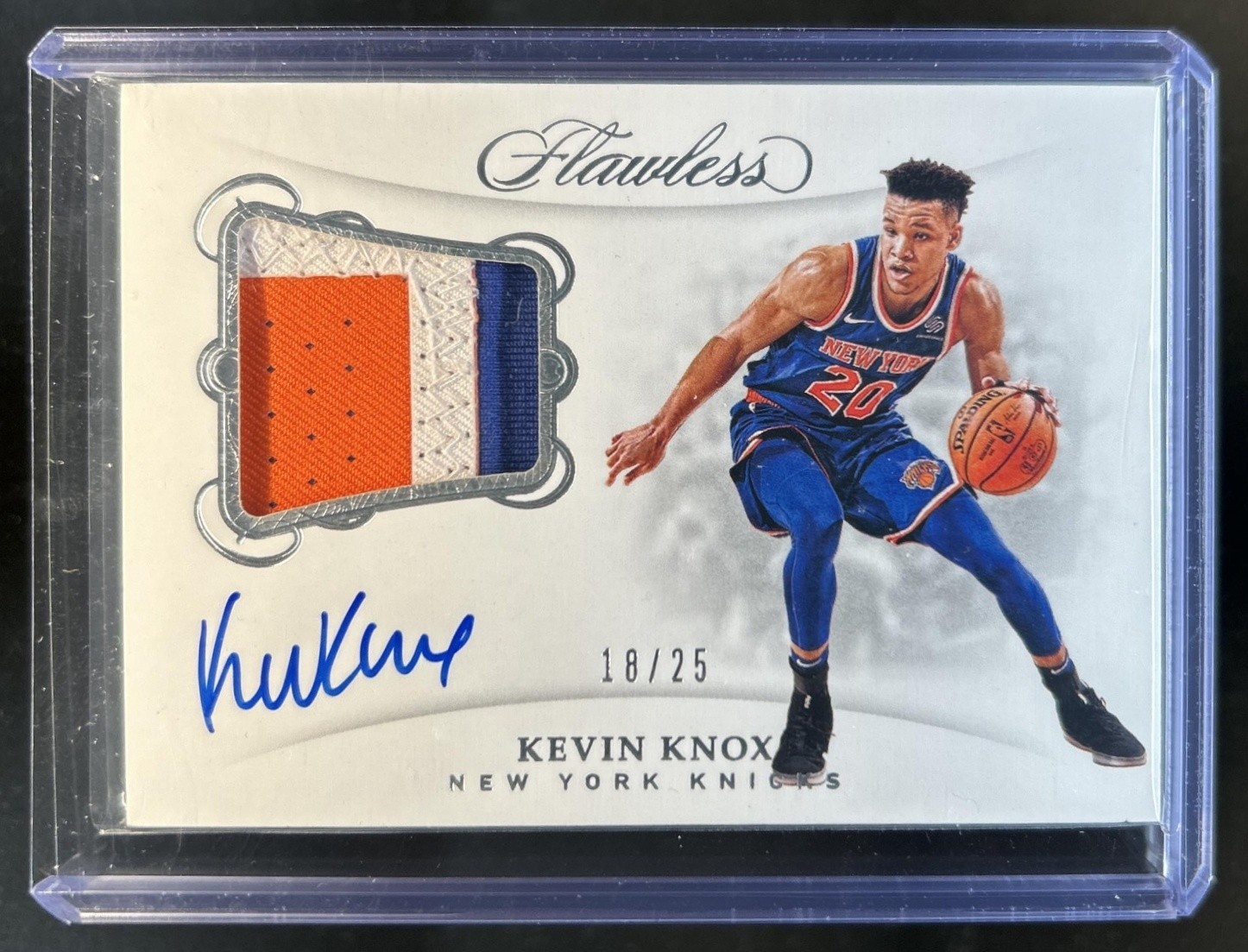 2019-20 Panini Immaculate Kevin Knox II Premium Patch Auto Autograph #/25