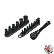 NEW SUNDRY Mini Ratchet Set 6.35mm (1/4) 72T 5° Angle 14pcs SDR-B02