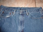 Levi's Original 505 Regular Fit Straight Leg Men's Blue Jeans 36 x 30 Blue Denim — photo 5