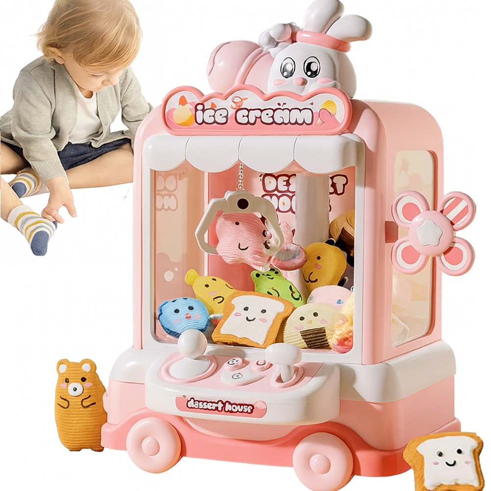 Distributore Giocattoli Rosa Grabber Gancio per Bambini Giocattolo con Peluche foto 3