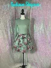 Alice + Olivia Chara Pleated Skirt Party Dress Sz 8 AUTHENTIC NWT