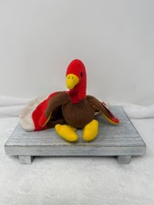 Ty Beanie Babies GOBBLES the Turkey 6" Beanbag Plush Toy