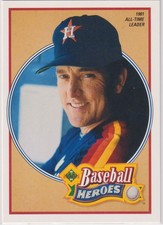 NOLAN RYAN 1990 UPPER DECK BASEBALL HEROES #14 OF 18 FREE SHIPPING