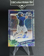 2023 Donruss Optic Gabriel Gonzalez Silver MOJO Rated Prospect Auto 25/25 