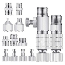15 Pieces Airbrush Adapter Kit Fitting Connector Set Spray Gun Adapter Rustproof