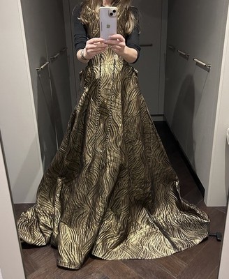 green emerald velvet dress Maticevski Tha Audacity Gown in White