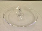 Vintage 10" Steuben Art Glass Loop Twist Scroll Handle Canape Tray Lloyd Atkins