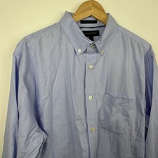 Banana Republic Men's Slim Fit Untucked Blue Button Down Size XL