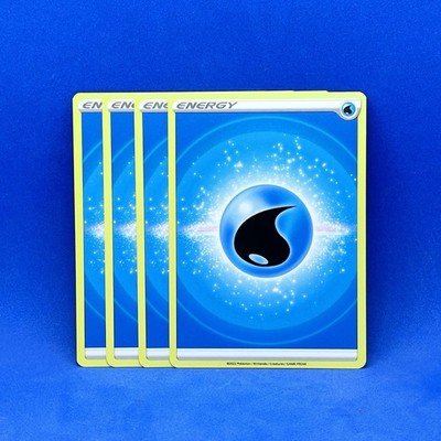 Pokémon Basic Water Energy SWSH09: Brilliant Stars Regular (x4) 2022