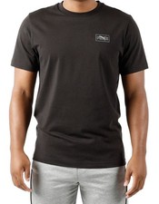 Puma Men's L Short Sleeve Logo Tee Shirt Black