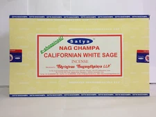 Box of 12 Packs of Californian White Sage Incense Sticks by