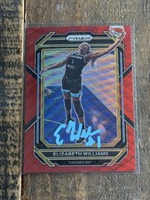 2023 Panini WNBA Prizm Elizabeth Williams #21 Ruby Wave Red Signed IP Autograph