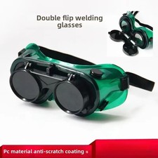 Welding Goggles Flip Lens Eye Protection Anti Glare Arc Welder Safety Glasses