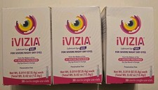 Lot Of 3 IVIZIA LUBRICANT EYE DROPS FOR SEVERE DRY EYES 30 VIALS EACH EXP 05/28