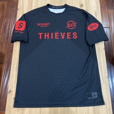 100 Thieves Gaming Esports 20 Mens XL Short Sleeve Shirt Jersey
