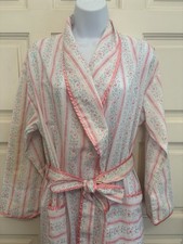 Lanz Of Salzburg Made In USA Light Cotton Robe Size Large