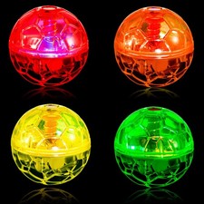 Frienda 4x Ghost Hunting LED Motion Activated Light Up Cat Ball Toy Set