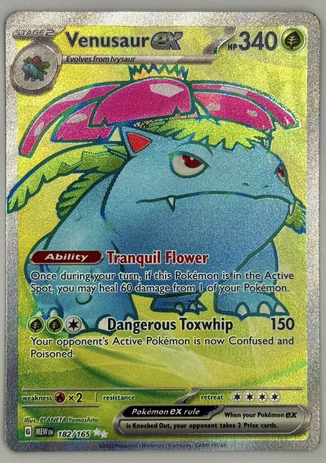 Venusaur ex 182/165 Sv: Scarlet & Violet 151 Holo