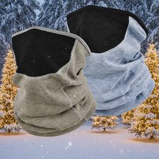 Neck Warmer Gaiter Windproof Fleece Ski Face Mask Scarf for Winter Cold Weather