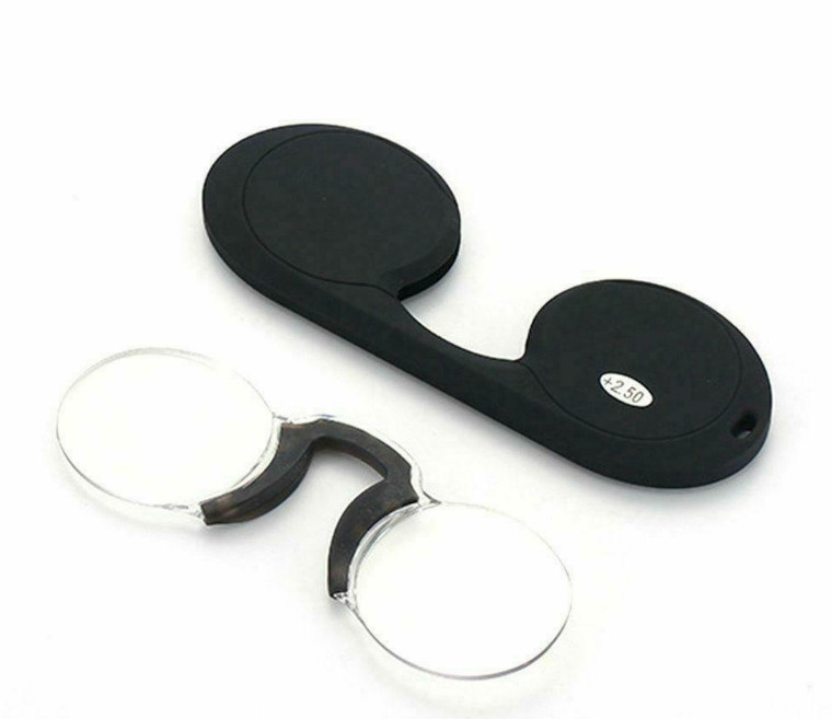 Frameless Nose Clip Optics Ultra Thin Reading Glasses Mini Portable Armless