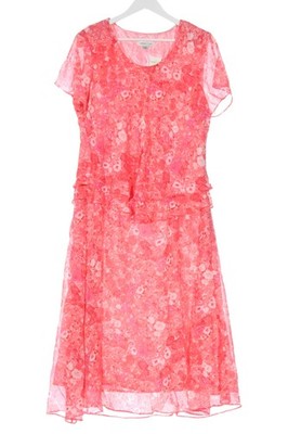 COLDWATER CREEK Hemdblusenkleid Damen Kleid Gr. DE 44 pink-lachs-ziegelrot