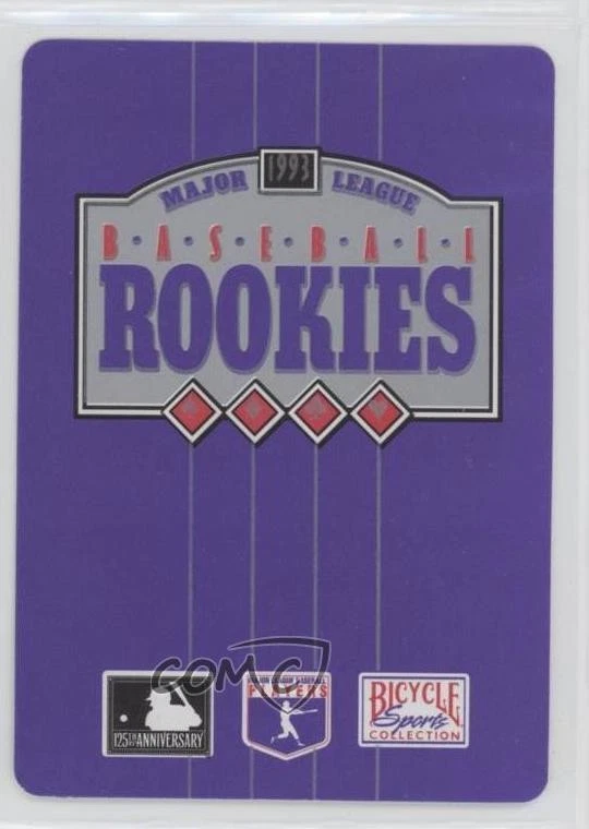 1993 Bicycle Baseball Rookies Playing Cards Box Set JT Snow #10C RC - Image 2 of 2