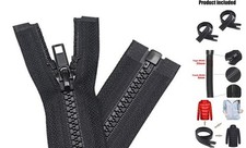 YaHoGa 2PCS 5 25 Inch Separating Jacket Zippers for Sewing Coats 25" 2pcs