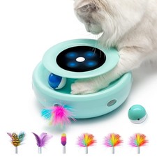 Cat Toys 2-in-1 Interactive Cat Toys for Indoor Cats, Automatic Cat Toy Balls...