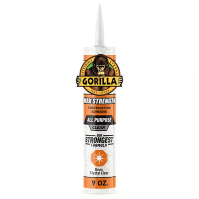 #ad 9 Oz. Clear Max Strength Construction Adhesive 4 Pack $60.95