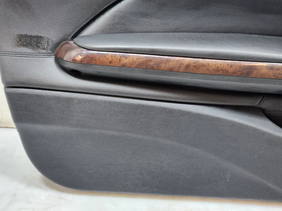 ✅00-06 OEM BMW E46 330 Convertible Puerta Delantera Izquierda Tarjeta Cuero Borde Panel Negro Foto 3 de 4
