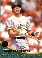 1994 Donruss Baseball Scott Brosius #208 Oakland Athletics MLB A's Card IF/OF