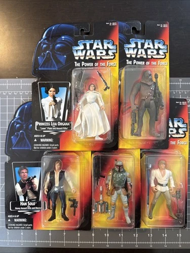 Star Wars Power of the Force Red Orange Card Lot of 5