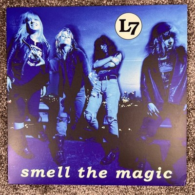 L7   Smell the Magic LP | Sub Pop Reissue | Blue Amber Marbled Vinyl | VG+