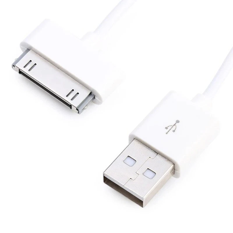 30 Pin to USB Charger Cable 3 FT iPhone 4 4S iPad 2 3 iPod Sync Cord Adapter - Image 3 of 4