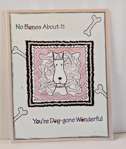 Handmade Greeting Card - No Bones About It 4 1/4"x 5 1/2" Blank to Personalize