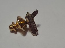 Vintage NASA Space Shuttle Tie Tack Collar Lapel / Hat Pin Gold Tone Small 1/2"