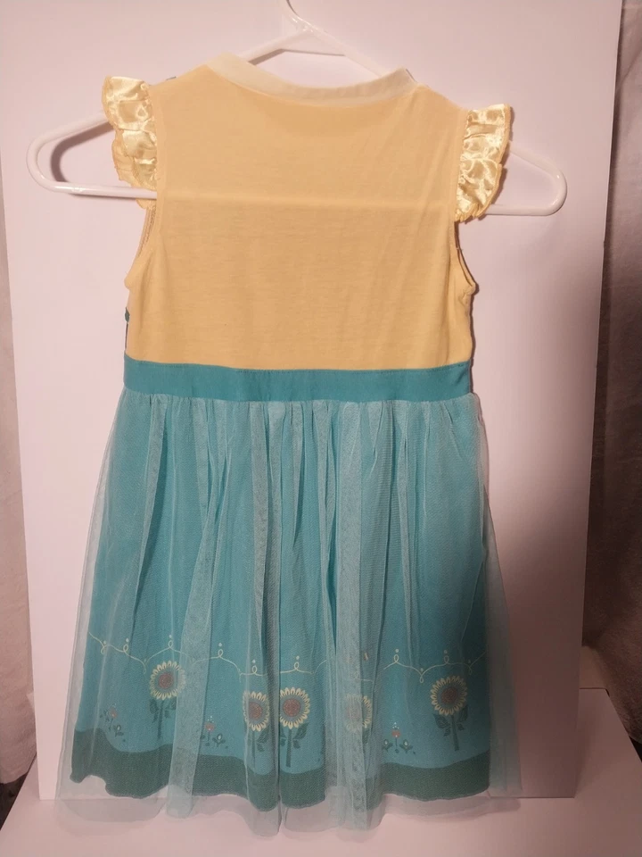 Fiebre congelada Anna Disney Princesa Disfraz Vestir Halloween Girasol Conjunto Foto 4 de 4