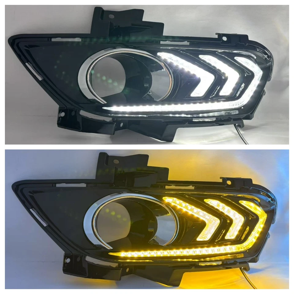 LED Day Running Lights For 2013-2016 Ford Fusion Front Fog Light Bumper Lamp - Изображение 3 из 4