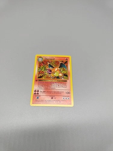 New ListingCharizard 1st Edition Style Base Set Custom Card Rare Holo 4/102 Pokemon Deco